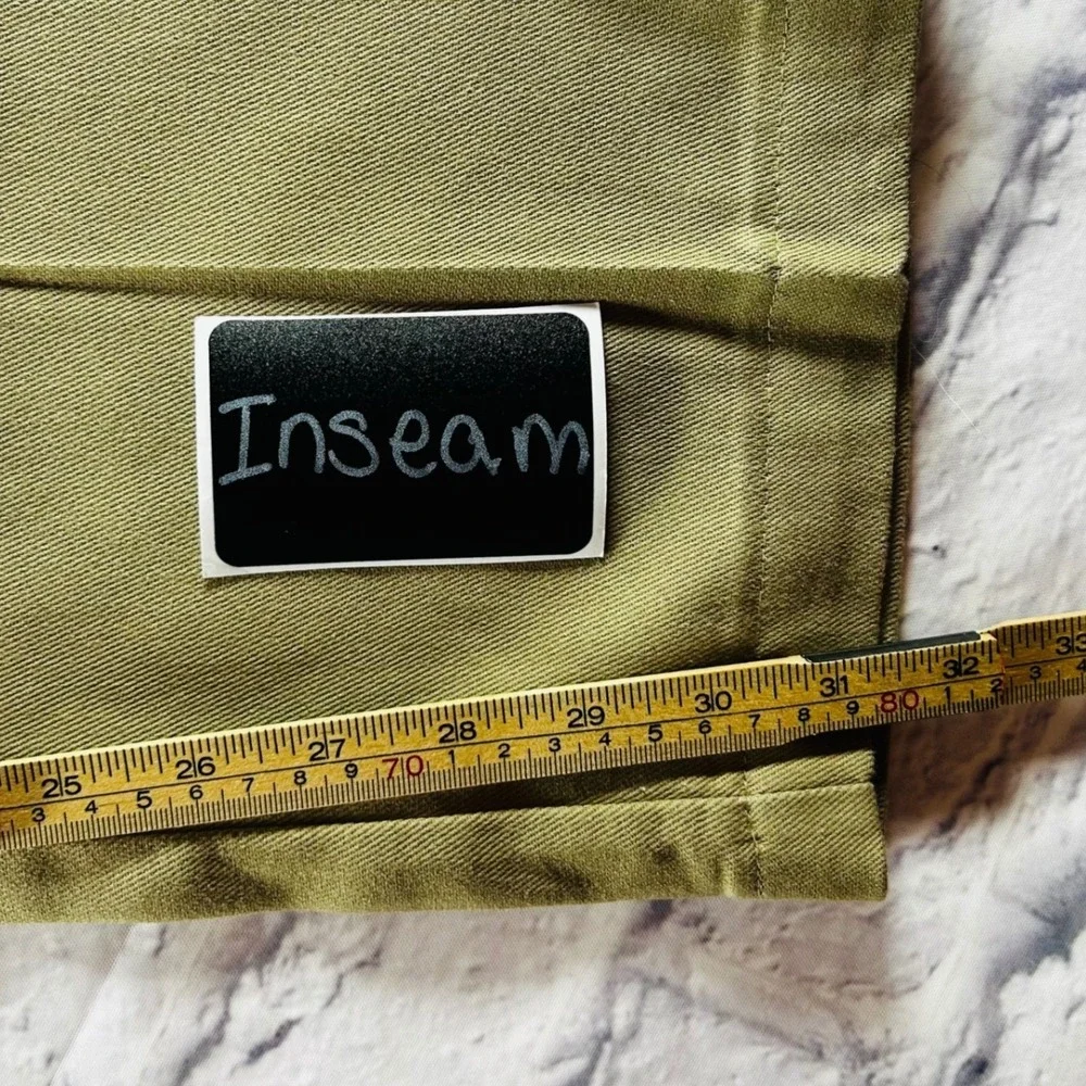 Dickies Mens Khaki Pants Tan Flat Front 4 Pocket Work Business Casual 42x32